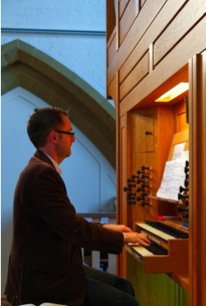 MGK playing Tickell organ, St. Wilfrid's, 2016